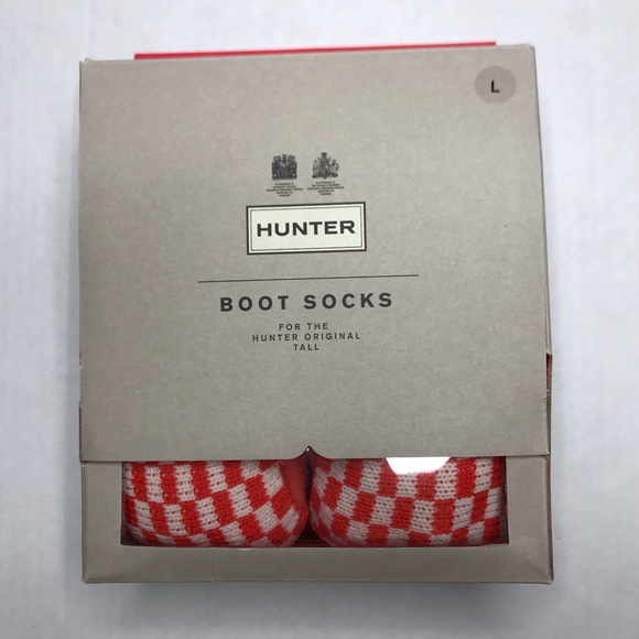 Hunter Accessories - NWT Hunter Tall Boot Socks Fleece Knit Cuff Large
